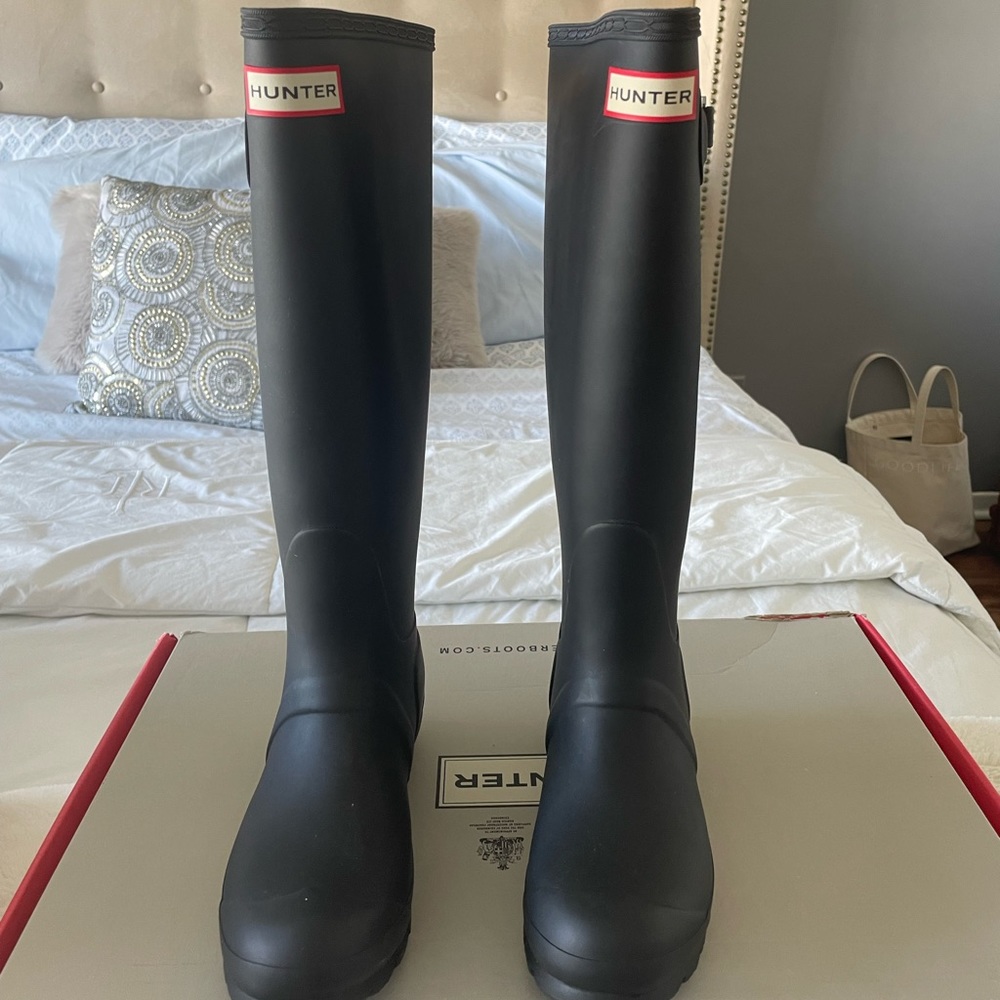 Mayte Black Hunter Rain Boots
